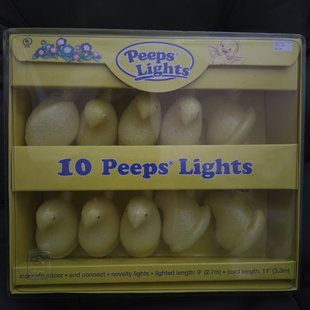NIB Peeps Lights Yellow Novelty String